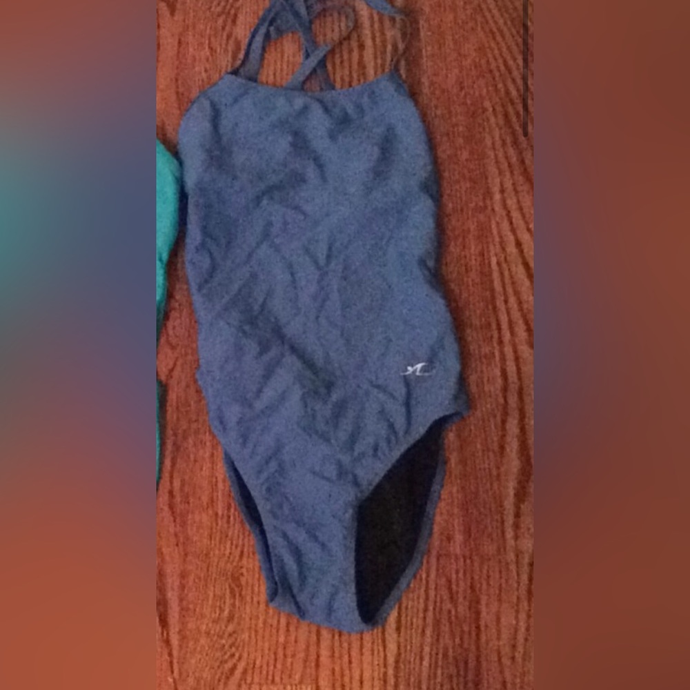 blue tie back swim suit for @kailsyb07